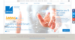 Desktop Screenshot of criticalmanufacturing.com